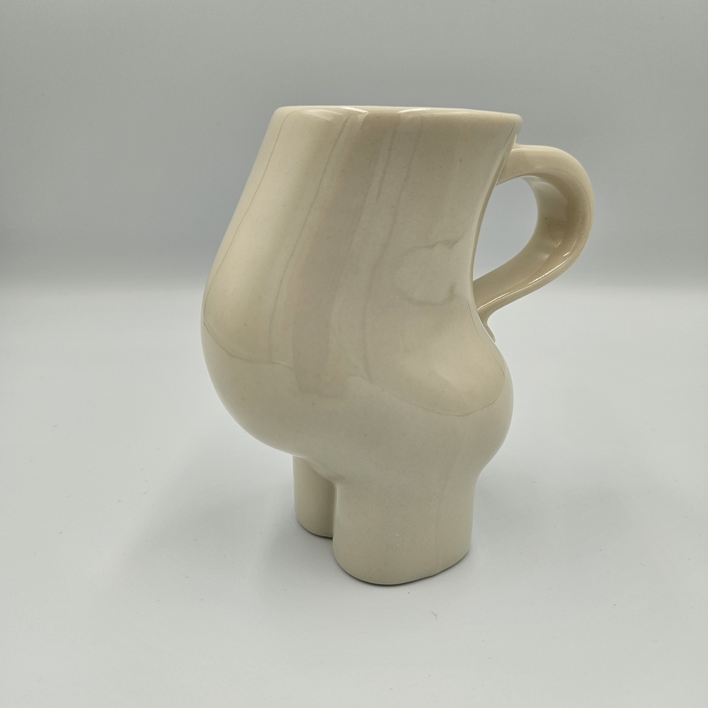 Vintage Barbara Dale Pregnant Belly Maternity Coffee Tea Mug Cup